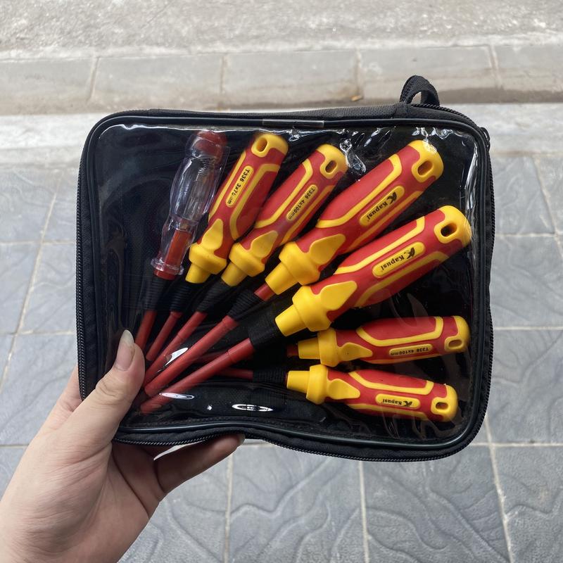 Bộ Tô Vít 7PC Cách Điện  Kapusi japan ( 6 TUA VÍT, 1 BÚT THỬ ĐIỆN )