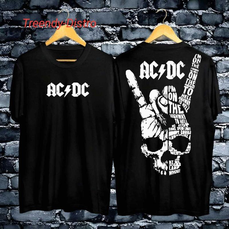 Kaos Premium Pria Tshirt Distro Motif BlackSkull Pakaian Pria / Koas Distro Premium Gaya Liburan 5