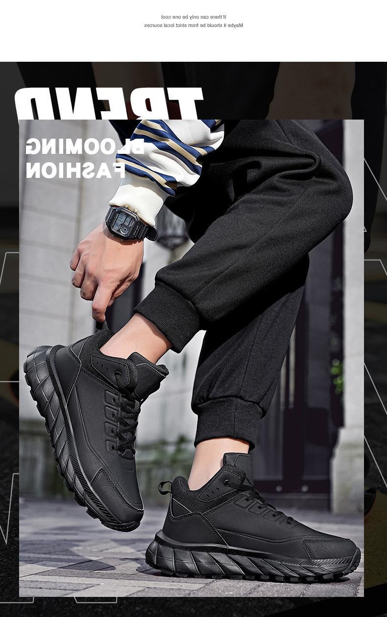 Product Introduction of In Stock Cotton Cold-Resistant Men's Cotton Boots Winter Warm Snow Boots Outdoor Snow Hiking Shoes plus Size Outdoor Non-Slip Snow Boots Men's Winter Fleece-lined Warm High Cotton-Padded Shoes Men's Casual Sneaker 48 3