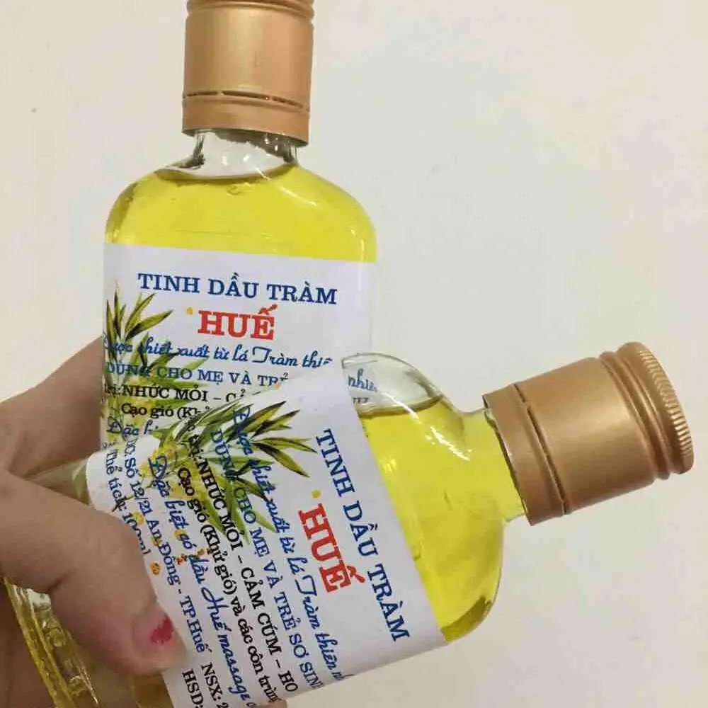 Tinh dầu tràm Huế 100ml – Chống cảm, đuổi muỗi, giữ sức khỏe đường hô hấp, chống ho cho bé