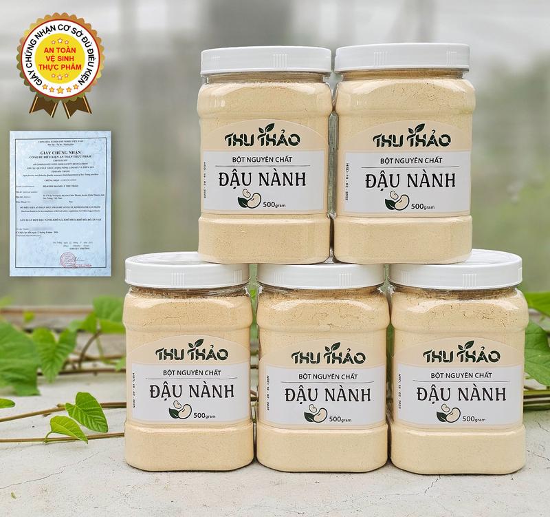 Combo 5 Bột Đậu Nành Thu Thảo Hộp Bột Đậu Rang Nguyên Chất