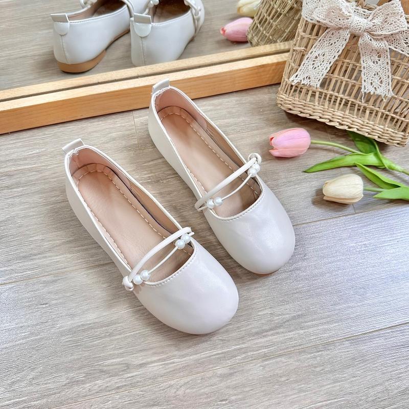 Giày búp bê quai mix ngọc QC fullbox mũi tròn sử dụng 4 mùa