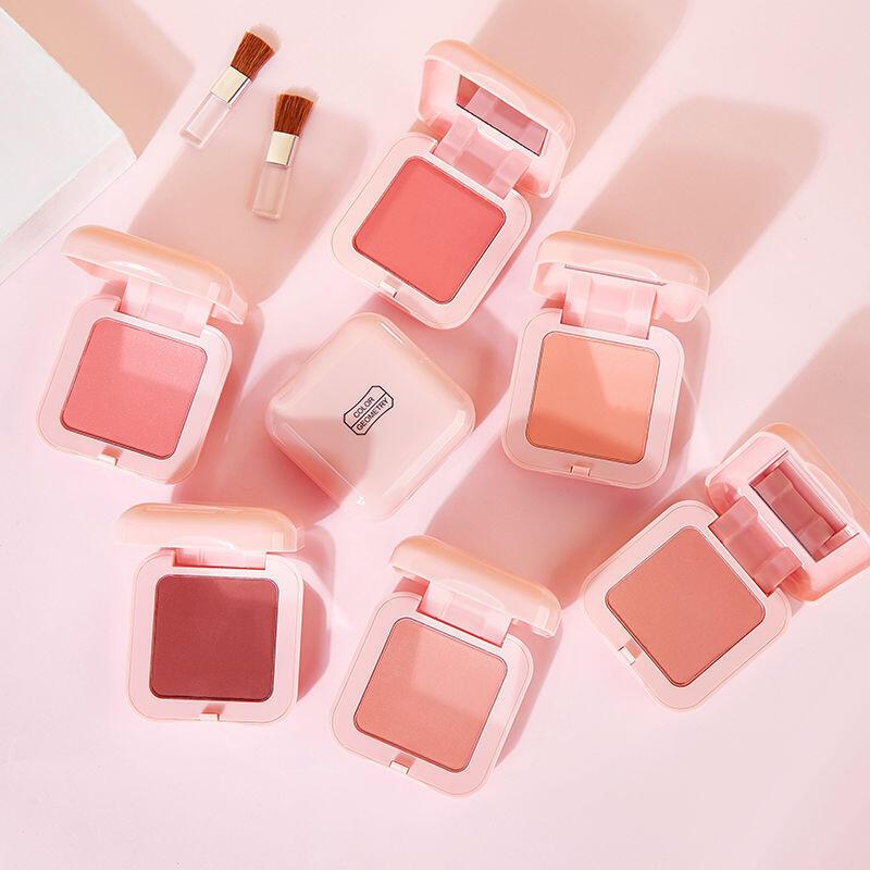 Phấn Má Hồng Dạng Phấn, 3042, Trang Điểm Màu Nude, Độ Bóng Cao, Lấp Lánh Nhẹ, Màu Đào Mật Ong, Năng Lượng, Màu Sắc, Phong Cách Kwai 0