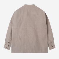 Gambar Baju Muslim Duha Muslimwear - Baraa Shirt Long Sleeve - Brown Stripe dari Duha Muslim Wear Kota Tangerang 5 Tokopedia