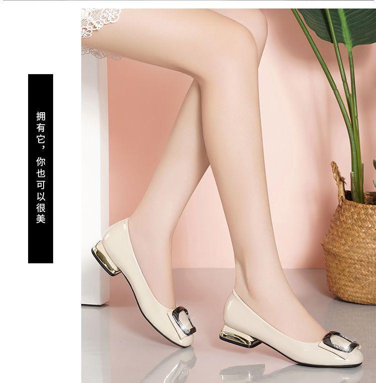 Product Introduction of Giày Nữ, Cỡ Lớn (35-43), Giày Lười, Đế Thấp, Da, Giày Cao Gót Mũi Vuông, Giày Đi Làm, Thích Hợp Cho Bàn Chân Rộng Và Béo, Có Cỡ 41, 12