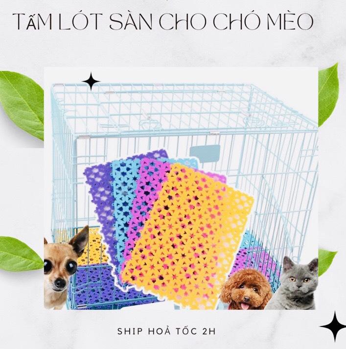 Tấm lót sàn chuồng chó mèo bằng nhựa PVC nhiều màu ( 30x20cm )