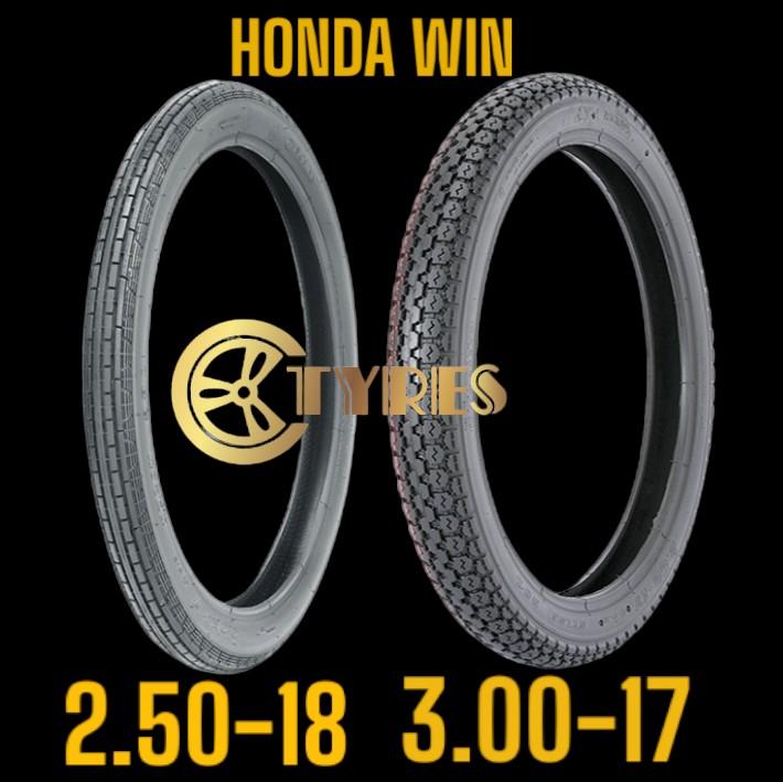 1 cặp vỏ xe HD WIN theo xe 2.50-18 3.00-17 CASUMINA EST 1976 Phụ Kiện Phụ Tùng Lốp Cao Su