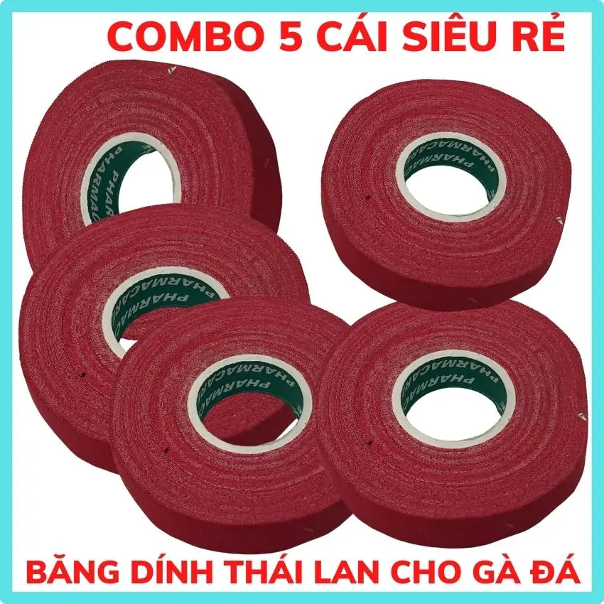 Combo 5 cuộn băng dính thái lan cho gà