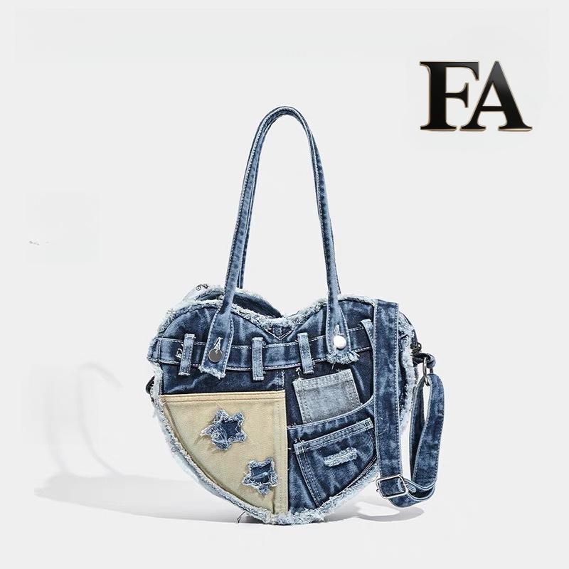 Quà Tết 2026 – Túi Denim Nữ Thiết Kế Độc Đáo Chất Liệu Mềm Mại Túi Đeo Chéo Kẹp Nách Đeo Vai Phong Cách Tình Yêu Văn Học Túi Xách Nữ Chơi Tết