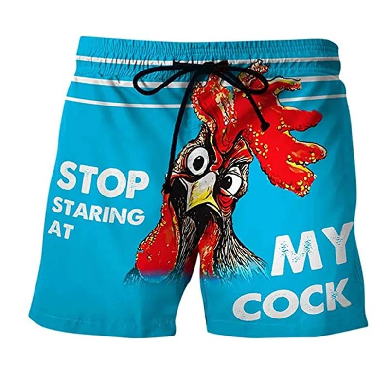 Product Introduction of Fun Chicken swimming shorts Crab 3d printed surfboard shorts Banana Beach Shorts Men's swimming shorts Swimming shorts 8