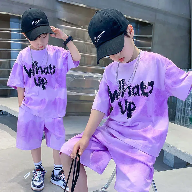 OMA children's fashion 2PCs (tops + shorts) high quality Korean shorts for kids boys clothes blouses T-shirt for boys kids Terno for teens sale 2023 new # B30-48