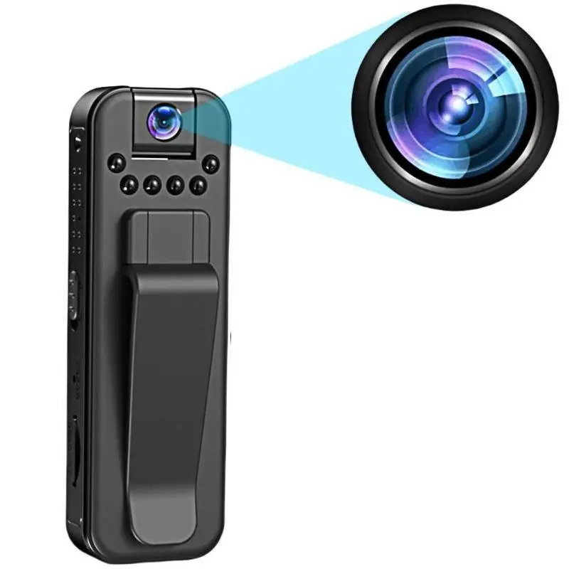 Wireless 1080P Vlog Body Camera, Wearable Body Cam with Night-Vision & 180° Rotation Lens, Portable Sport DV Camcorder for Outdoor Sport Skiing Cycling Hiking