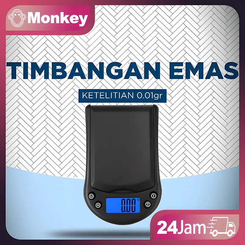 CHQ Timbangan Emas Pocket Digital kapasitas 200 gr, ketelitian 0.01 gr