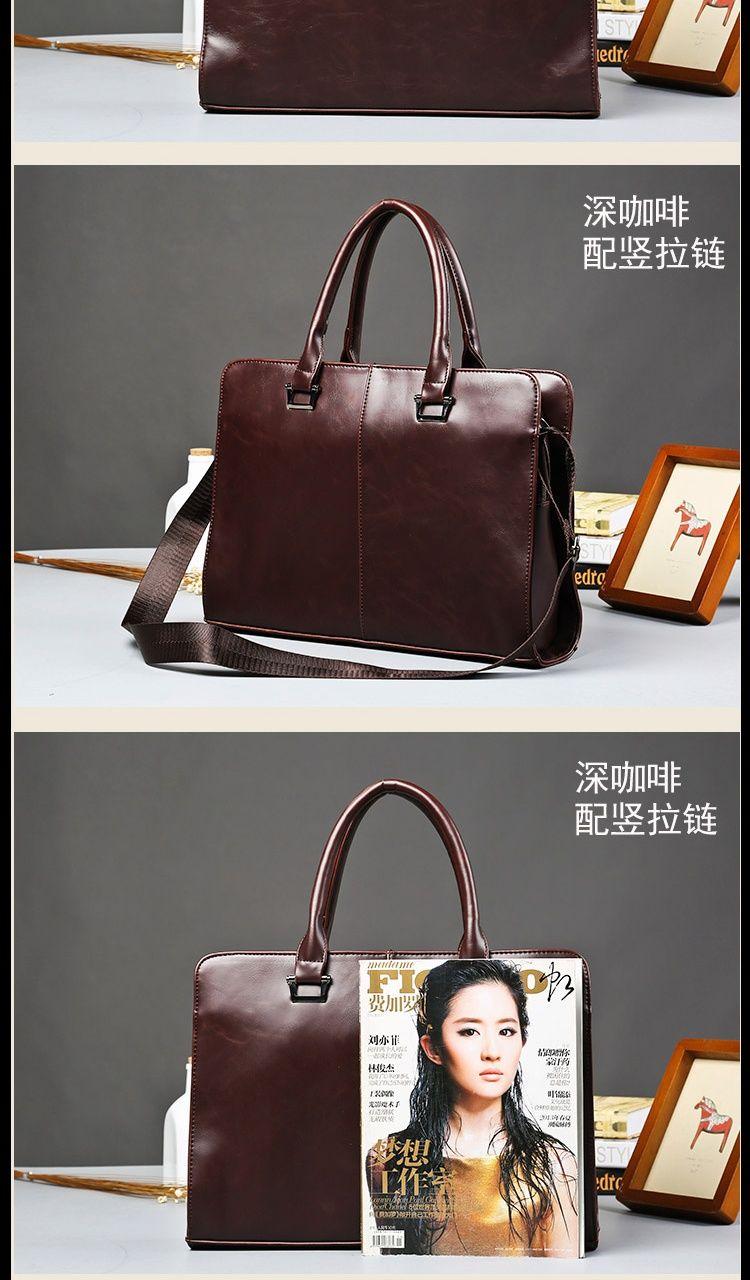 Product Introduction of [1146 People Collection] Original Retro Fashion Portable Shoulder Bag Men'S Briefcase Casual Bag Messenger Bag Business Computer Bag Men'S Bag 15