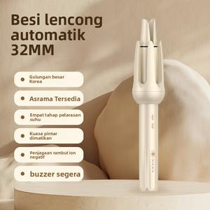 Batang Lencong Rambut Automatik, Automatik Sepenuhnya, Besi Keriting Rambut Elektrik, Tiada Perm Ion Negatif, Alat Berguna untuk Asrama, Produk Viral, Penjagaan Rambut, Penggelek Rambut