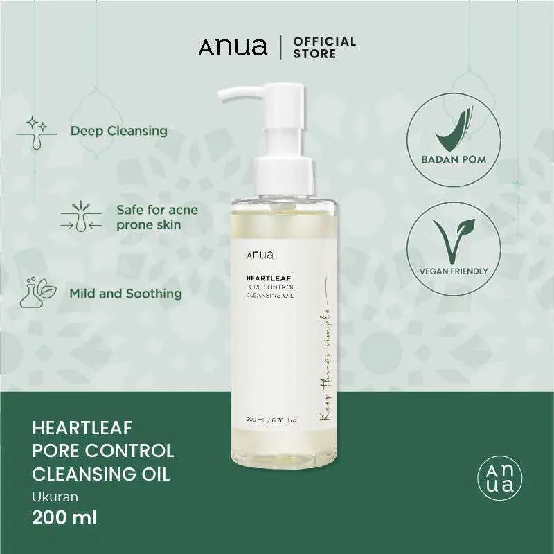 ANUA Heartleaf Pore Control Cleansing Oil 200mlCrystal clear and translucentantioxidant 1