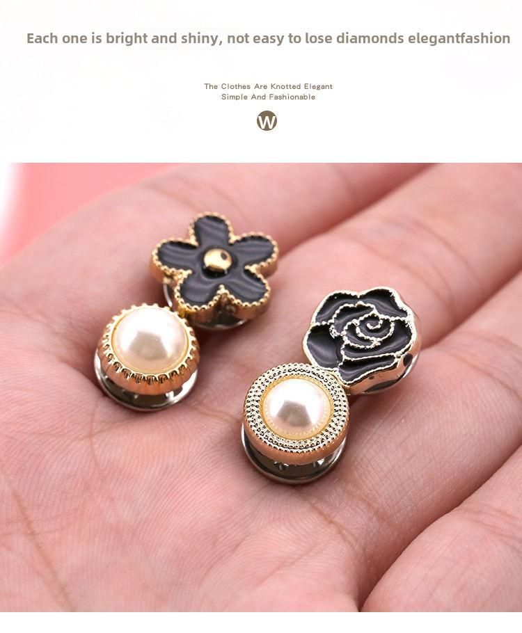 Product Introduction of Nút Áo Sơ Mi Chống Rò Rỉ, Chụp Chặt Ẩn Không Cần May, Trâm Cài Chốt Bấm Có Thể Tháo Rời Phong Cách Instagram, Chốt Vô Hình Thông Dụng Cho Phụ Kiện Quần Áo 5