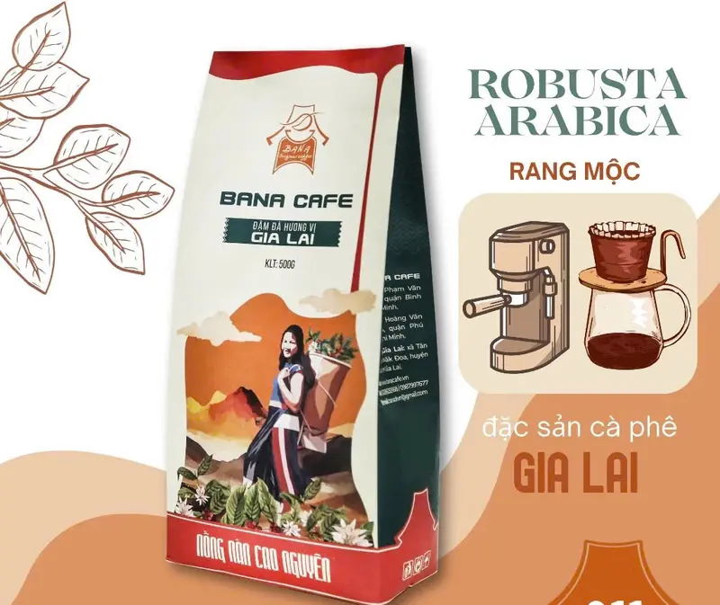Gu số 11- Blend phối trộn 70% cà phê Robusta rang mộc nguyên chất và 30% Arabica Rang mộc nguyên chất (Pha phin/ Pha máy/ Nguyên hạt) 0
