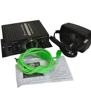 HiFi Mini Stereo Car Amplifier Treble Bass Booster - AK-170  + Adaptor 12v 2A DAN BONUS JEK