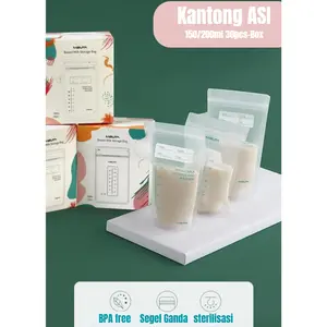 Kantong ASI 150/200 Ml 30pcs Plastik Asi Kantong Susu Segel Ganda Perlengkapan