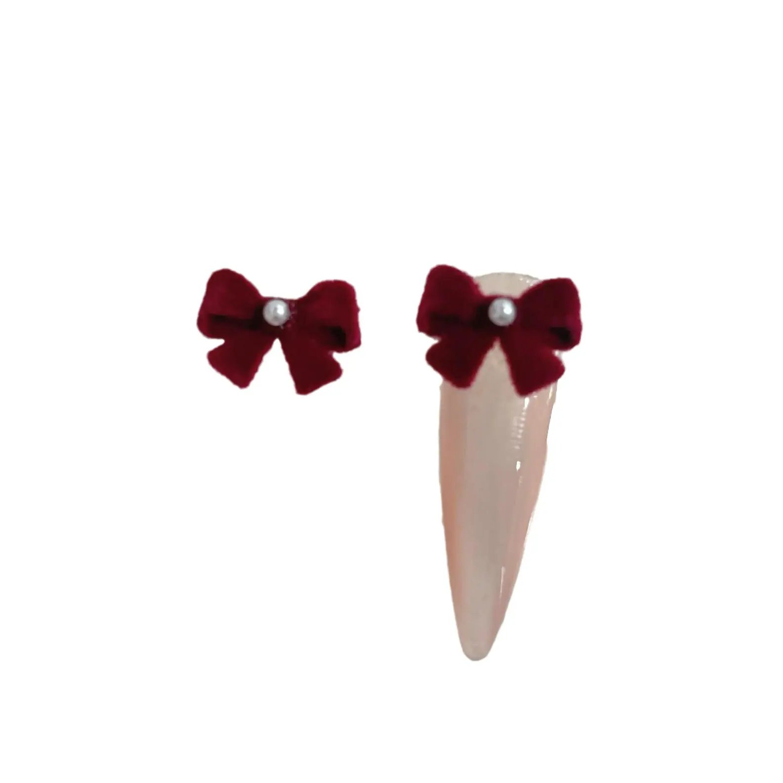 Flocking Nail Ornament 314 Japanese Bow Girl's New Year Fur Manicure Wear Nail Accessories