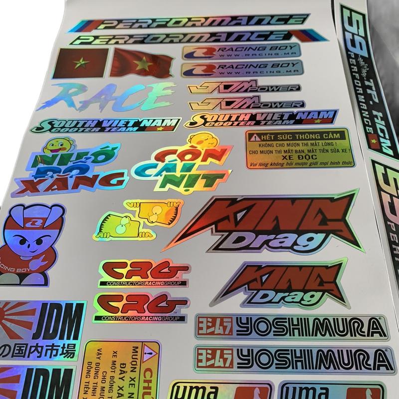 tem dán xe máy, tem dán theo biển số các tỉnh tem nhãn dán các vật dụng, decal dán trang trí xe, combo 59k/30 tem (2 tem biển số theo tỉnh và 28 tem các loại) ( tem hư nt cho shop 1 đổi 1 ạ)