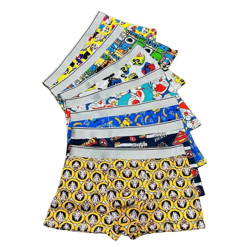 COMBO 5 QUẦN SỊP ĐÙI NAM DOREMON MIX NHIỀU MẪU KHÁC NHAU Boxer Quần Boxer Menswear Thun Nhung