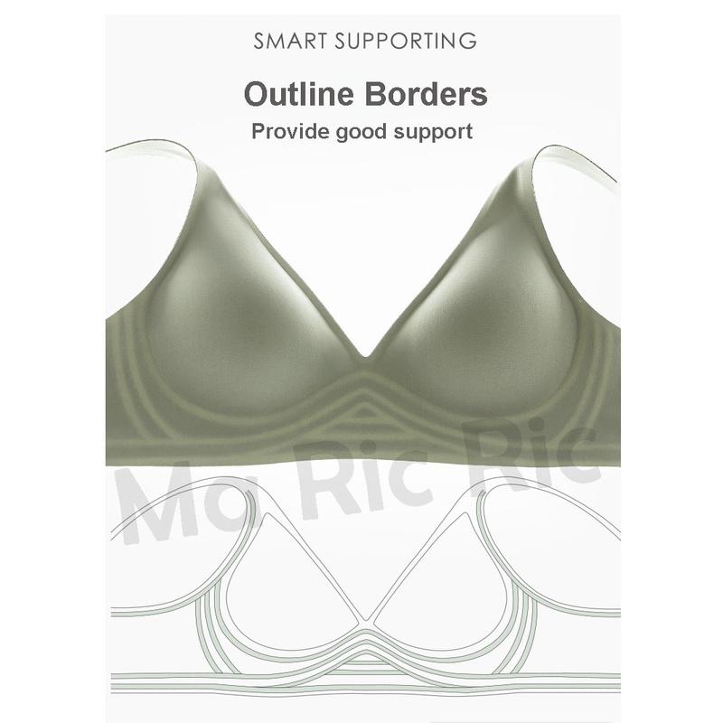 (SG Instock) Japan Suji bra seamless wireless V neck latex bra (seamless. Strapless. Sports) -tsb13 4