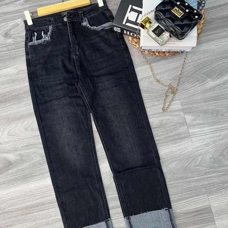 Celana Jeans Stik Balik Import Kinfolk Model Straight - Black/White/Blue/Deep Blue 6