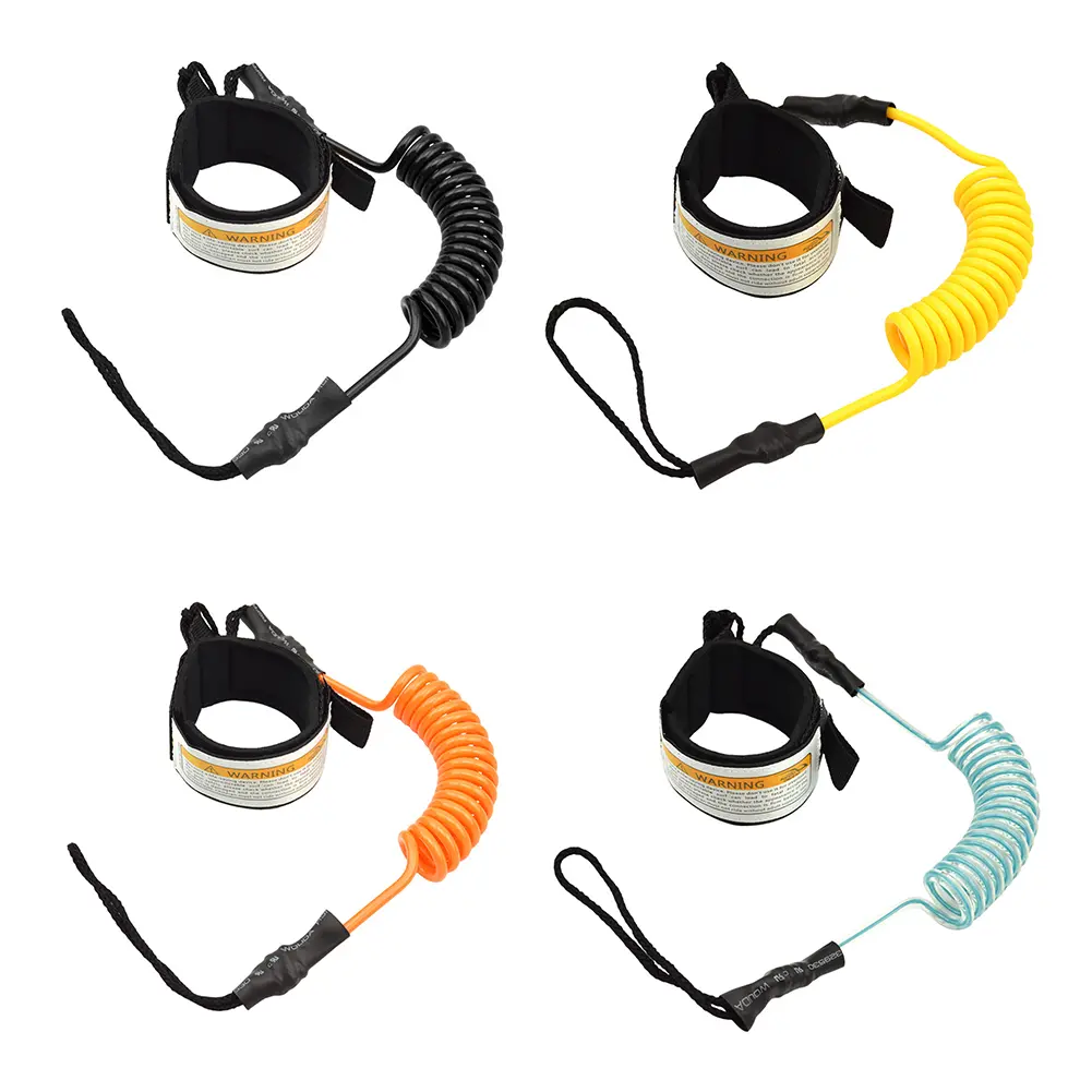 Elastic Safety Surfing Hand Rope Stand Up Paddle Board Leash for Surfboard