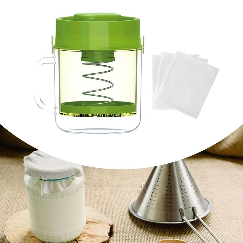 Greek Yogurt Strainer Kitchen Gadgets for Milk Yogurt Juice with Fine Mesh 5