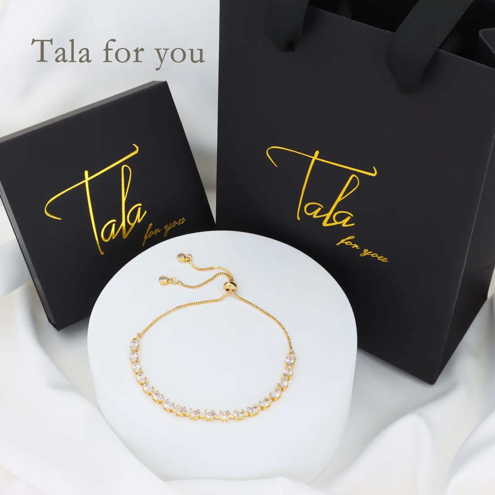 Tala for you Water Drop Bracelet for Women With Free Box Chic Unisex Exclusive Design Birthday Gift