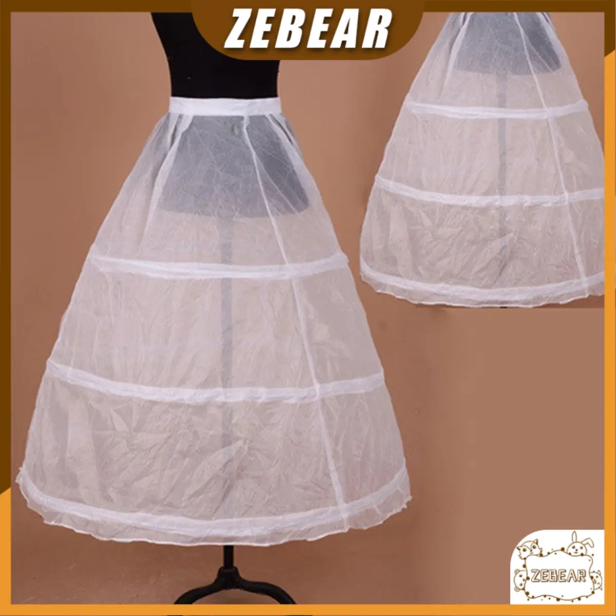 High Quality Petticoat For Adult Petticoat 3 Hoops Petticoat For Wedding Petticoat For Ball Gown