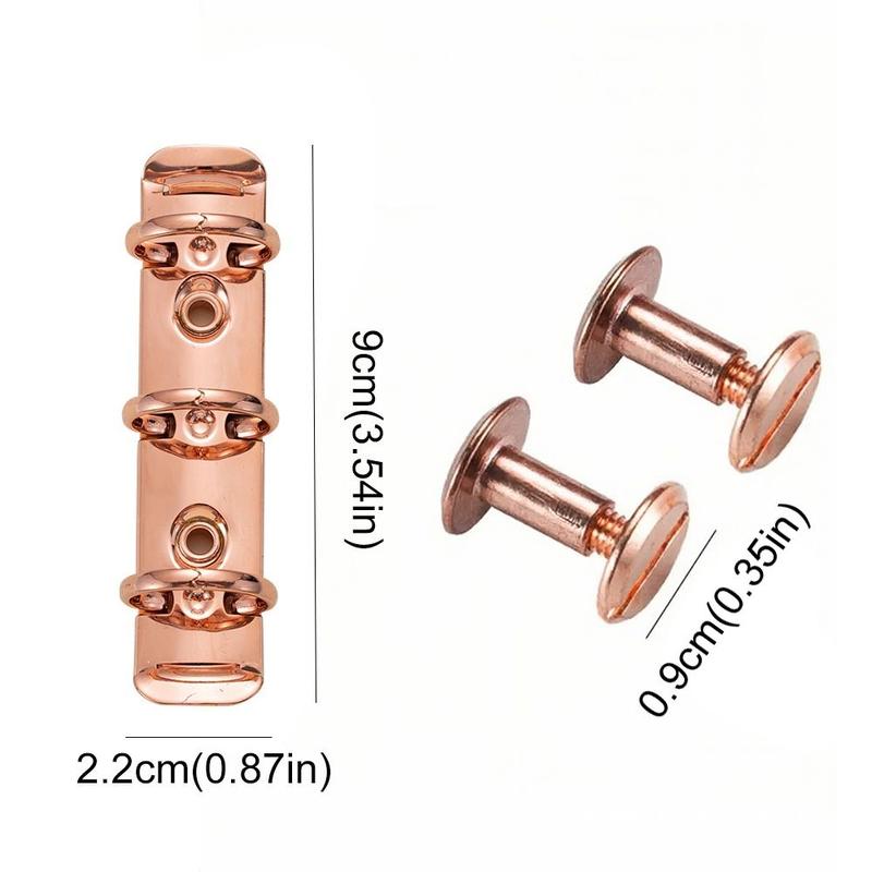 Colorful Detachable Metal Spiral Rings Binder Clip DIY Diary A8 Paper Binder Clips Album High Quality Loose Leaf Ring File Folder 2