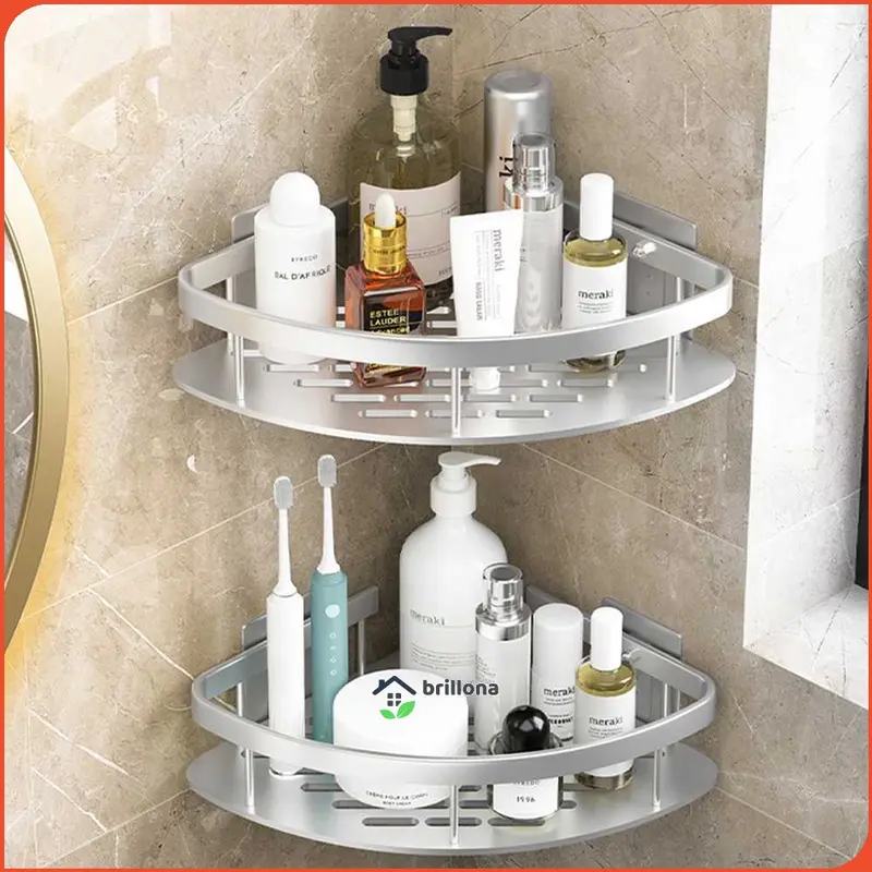 RGR Rak Gantungan Sudut Dinding Kamar Mandi Corner Shelf - RG2A 4