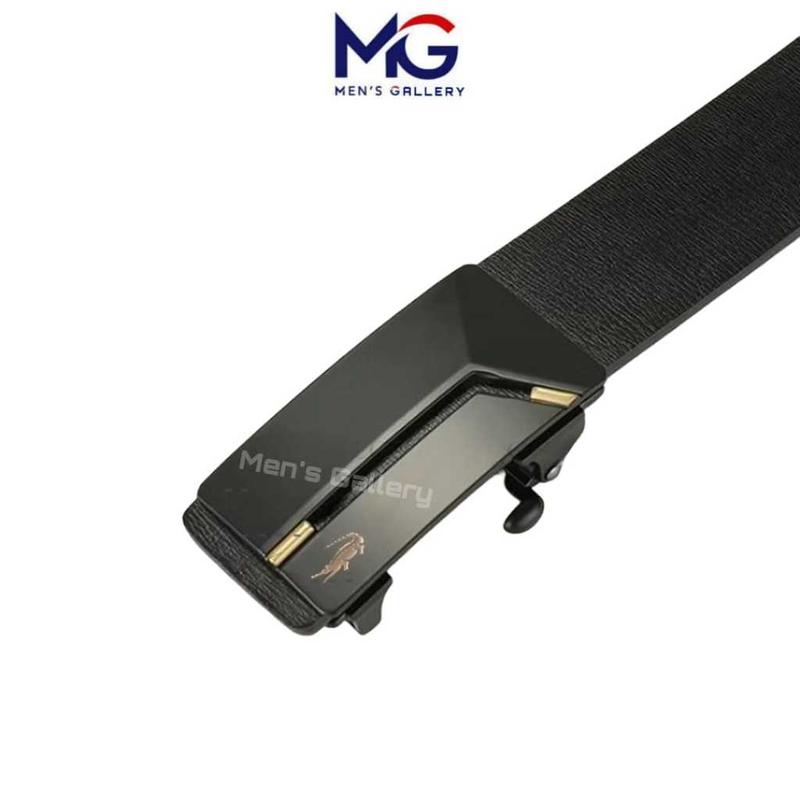 Sabuk Ikat Pinggang Pria Rell Gesper Mewah Kulit Sintetis Import dengan Buckle Hitam Kulit 2