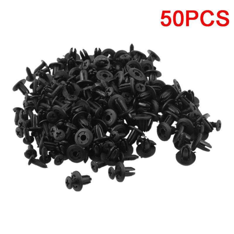 50pcs Car Body 6mm Hole Dia Plastic Rivets Fastener Mudguard - TikTok ...
