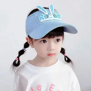 Topi Anak Fashion Rabbit / Topi Golf / Topi Anak Visor / Topi Pantai / Topi Rajut Anak Cute MOTIF KARTUN ANTI UV