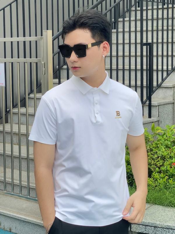  Áo Polo thun nam Logo B có cổ cộc tay cao cấp KATINO vải Coolmax co giãn 4 chiều Menswear Top Menswear Shirt 