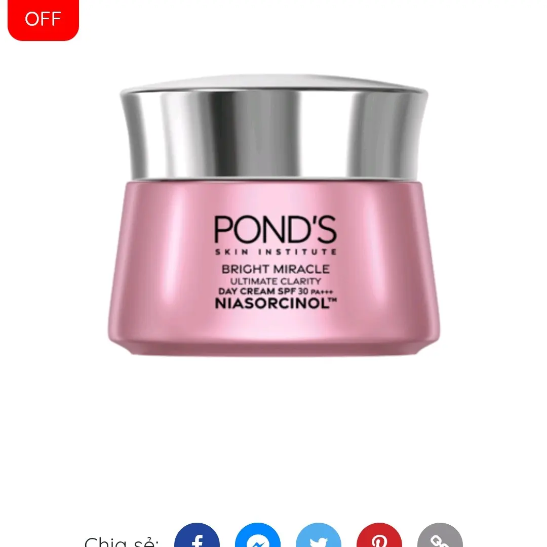 Kem dưỡng da ban ngày POND'S White Beauty SPF 30 PA+++ dưỡng trắng ẩm mịn 50g Làm Đẹp Da Skincare