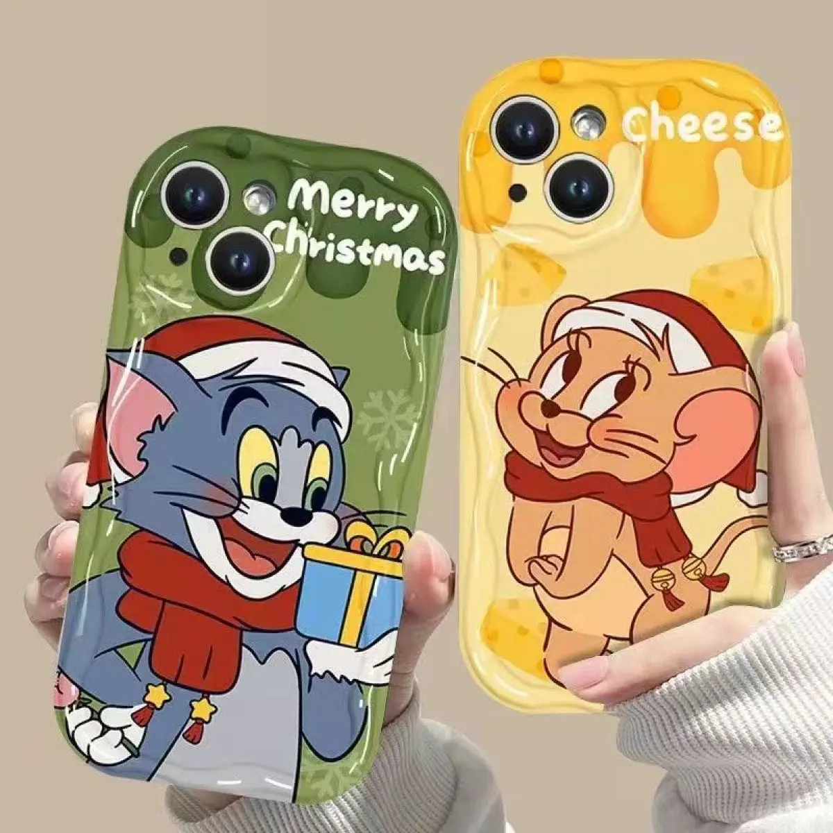 Couples Merry Christmas Tom Jerry cat iPhone11 mobile phone case cartoon colorful for iPhone12/13/14/15/16 pro max 7P anti-fall shockproof protection cream soft shell Handle Wireless - TikTok Shop Philippines Couples Merry Christmas Tom Jerry cat iPhone11 mobile phone case cartoon colorful for iPhone12/13/14/15/16 pro max 7P anti-fall shockproof protection cream soft shell Handle Wireless - TikTok Shop Philippines