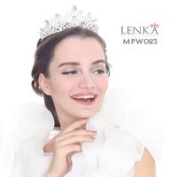 Gambar [BISA COD] MAHKOTA HEADPIECE BRIDAL AKSESORIS WEDDING PESTA WANITA MPW023 - Silver dari Lenka Wedding Shop Kota Surabaya 3 Tokopedia