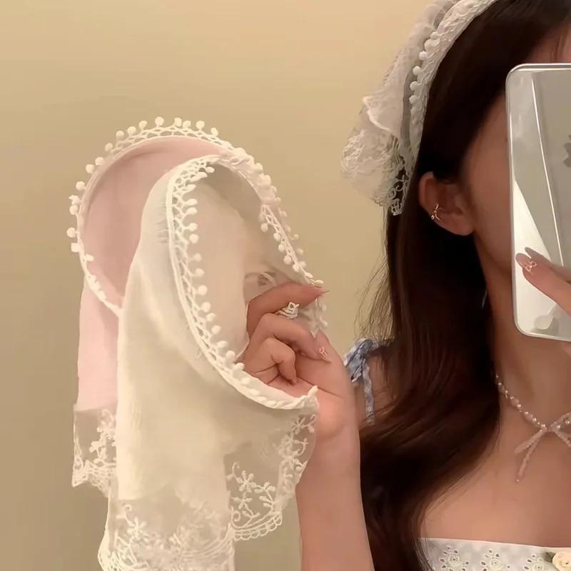 Khăn Quàng Lưng Tóc, Hình Tam Giác Ren, Băng Đô Khăn Trùm Đầu Vuông, Khăn Xếp Băng Đô, Khăn Bandana Băng Đô, Dành Cho Nữ, Phụ Kiện Tóc Khăn Trùm Đầu 2