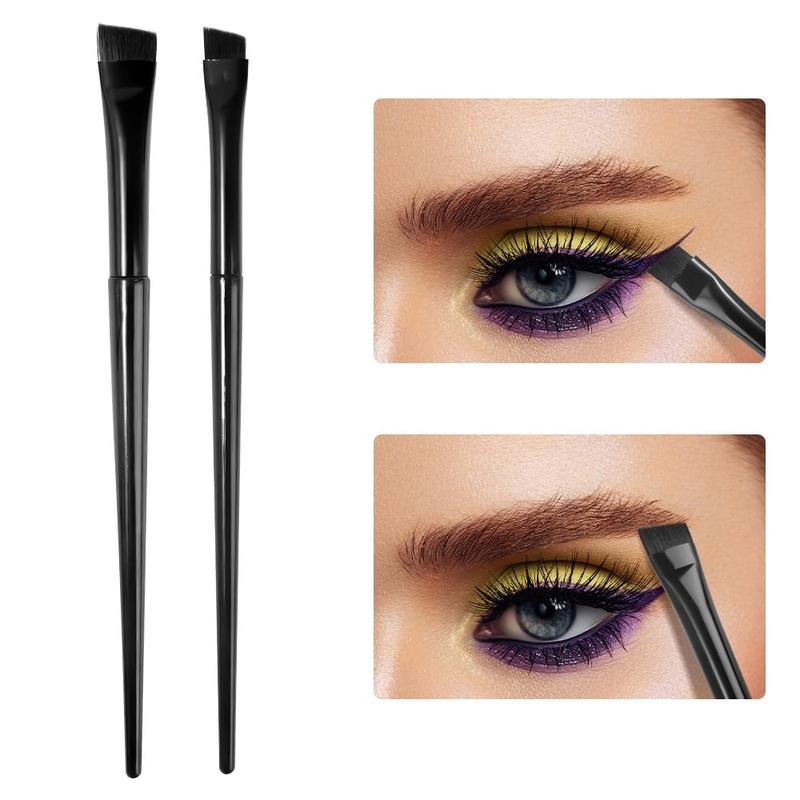 Eyebrow and Eyeliner Brush / Inclined Flat Angled Brush/ Makeup Brush Black Blending Contour 1