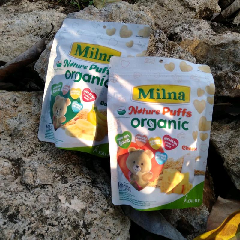 Snack anak Milna Nature Puffs Organik 15g 0