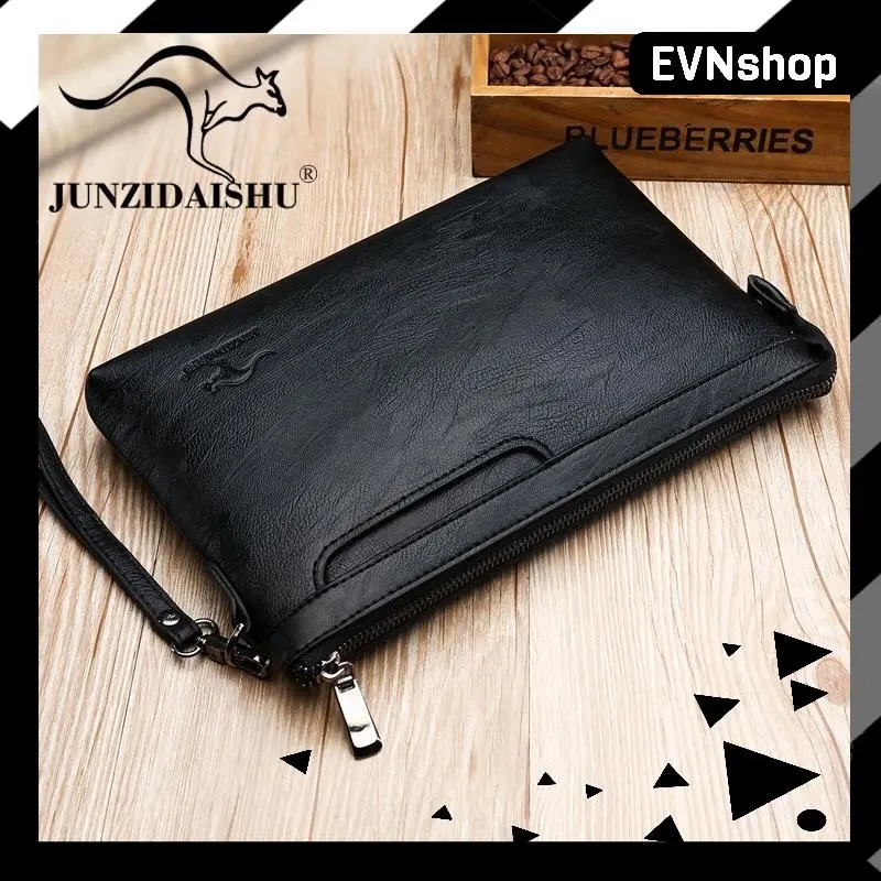 [ORIGINAL] 1089 Junzidaishu Dompet Clutch Kulit Import Pria Fashion Handbag Men's Folder Bag 1089