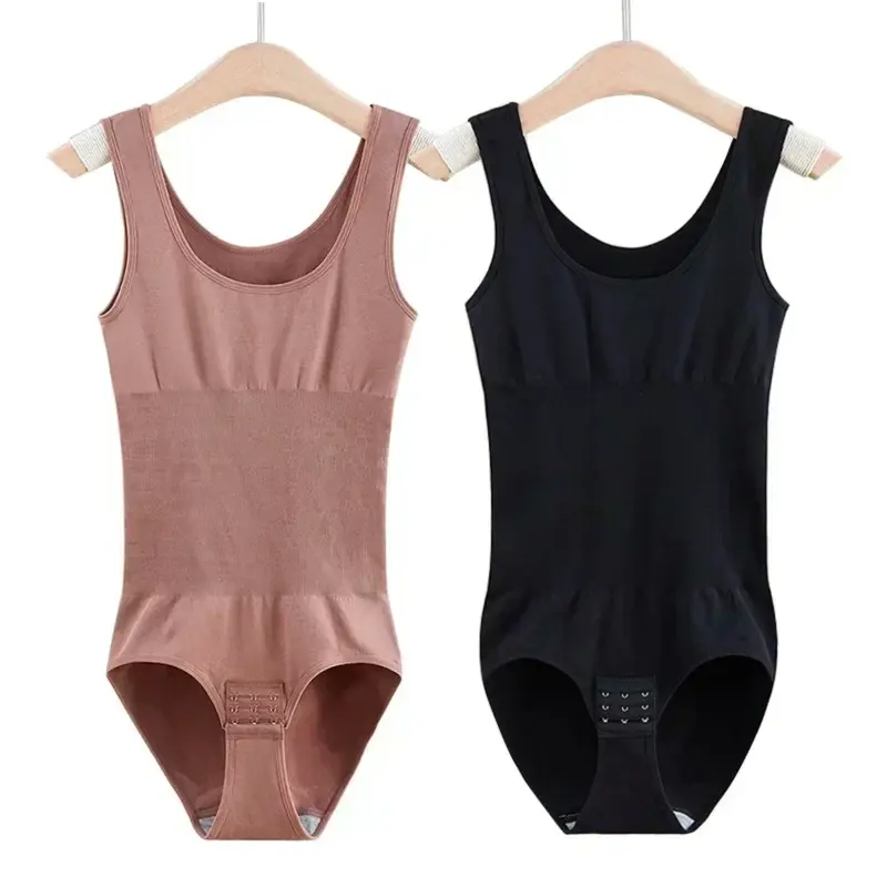 Đồ Lót Nữ Áo Nịt Ngực Bụng, Màu Trơn Đồ Lót Định Hình Cơ Thể Bodysuit Không Đường May, Thời Trang, Phụ Kiện Thời Trang Nữ, 1 Mảnh 0