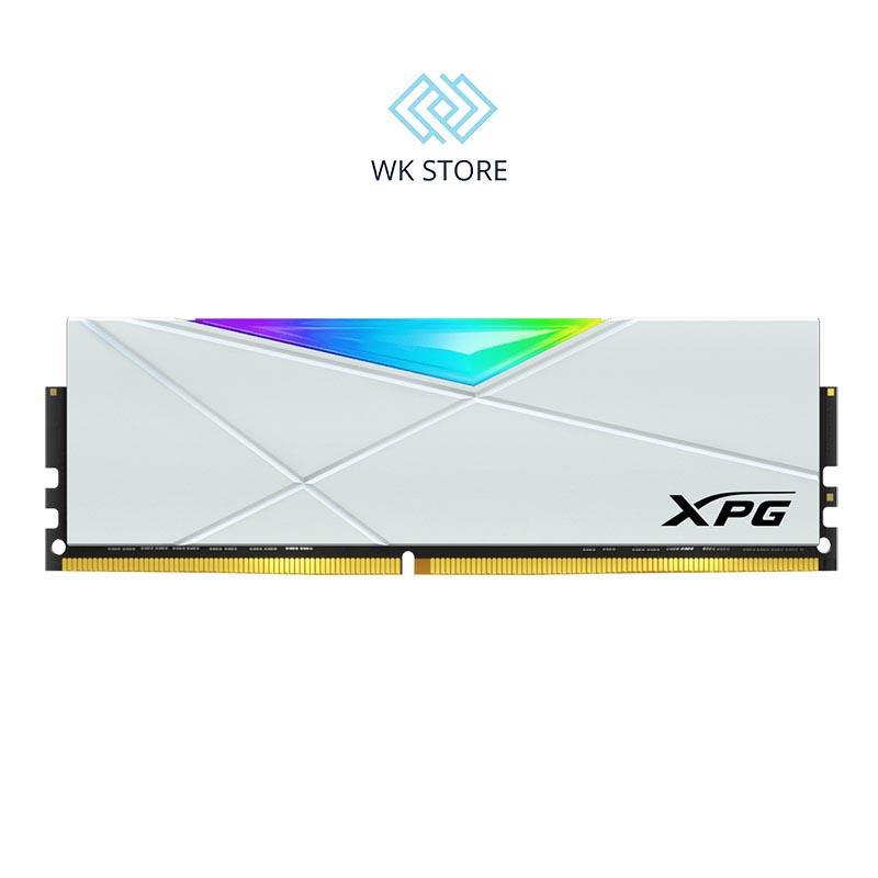 Ram máy tính Adata DDR4 XPG SPECTRIX D50 RGB 8GB/16GB Bus 3200MHz WHITE/GREY -Chính hãng(BH 5 năm)