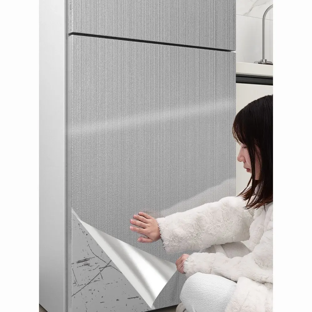 Miếng Dán Cửa Tủ Lạnh, Miếng Dán Toàn Bộ, Màng Đổi Màu, Tự Dính, Chống Thấm Nước Và Chống Dầu, Sửa Đổi, Có Thể Tháo Rời, Mới, Năm 2025