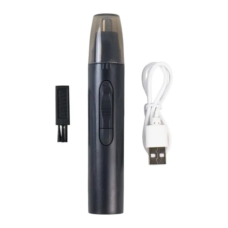 Alat Cukur Bulu Hidung kuping Bentuk Pena Elektrik Nose Ear Trimmer Rechargeable Ringan Kepala Cukur Tahan Karat 4